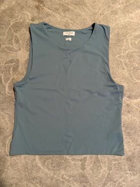 Aritzia contour muscle tank in slate blue, size XL